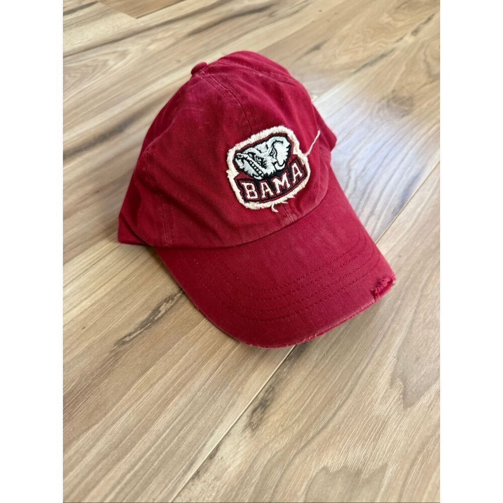 Rugged Mens Red Alabama Crimson Tide NCAA Adjustable Hat Cap